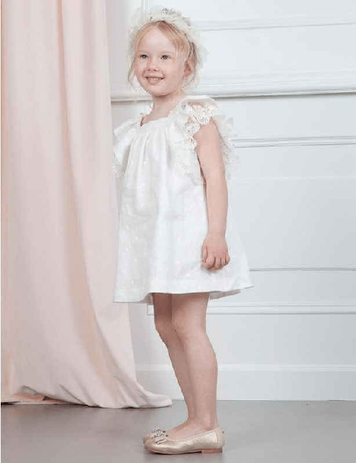 ABEL & LULA by MAYORAL ABITO VESTITO CERIMONIA BAMBINA ABEL E LULA MAYORAL 5001 3 BIANCO ORIGINALE PE Colore Bianco,Taglia 8 anni