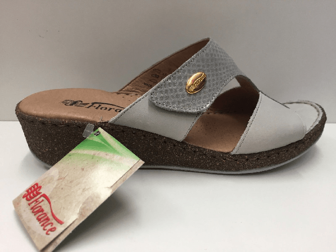 FLORANCE SCARPE SANDALO SANDALI CIABATTE DONNA FLORANCE ORIGINAL 22508 PELLE P/E 2017 NEW Colore TAUPE,Taglia 36