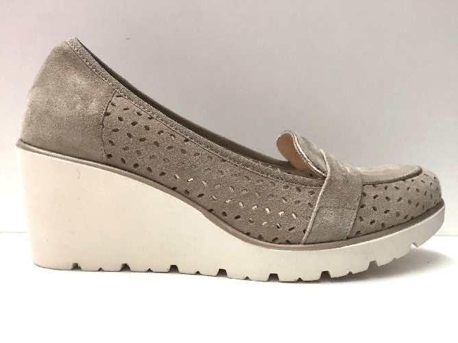 MELLUSO WALK SAFARI SCARPE SNEAKERS SLIP ON DONNA MELLUSO WALK SAFARI ORIGINALE M72B PELLE ZEPPA Colore Beige,Taglia 37 (23,5 CM)