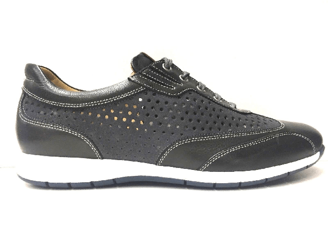 GALIZIO TORRESI SCARPE SNEAKERS UOMO GALIZIO TORRESI ORIGINALE 341074 PELLE SHOES P/E NEW Colore GRIGIO SCURO,Taglia 42 1/2 (27,5 CM)