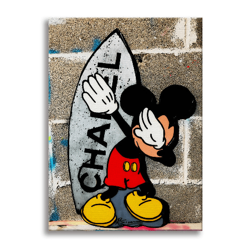 Topo Dub - Quadro Canvas Contemporaneo su telaio in legno 70x100 cm