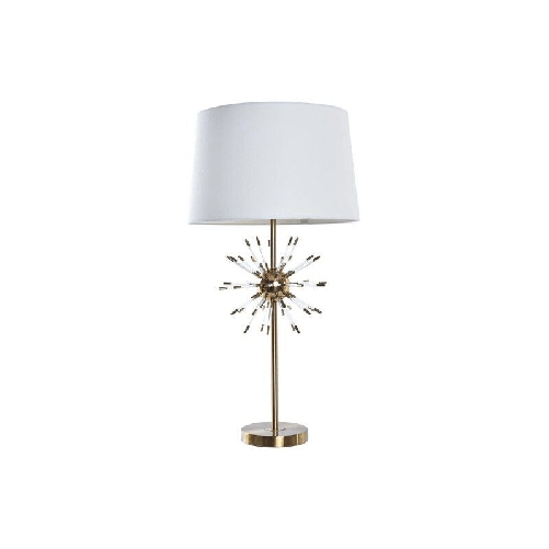 DKD Home Decor Lampada da tavolo DKD Home Decor Dorato Metallo Bianco 41 x 41 x 80 cm 220 V 50 W