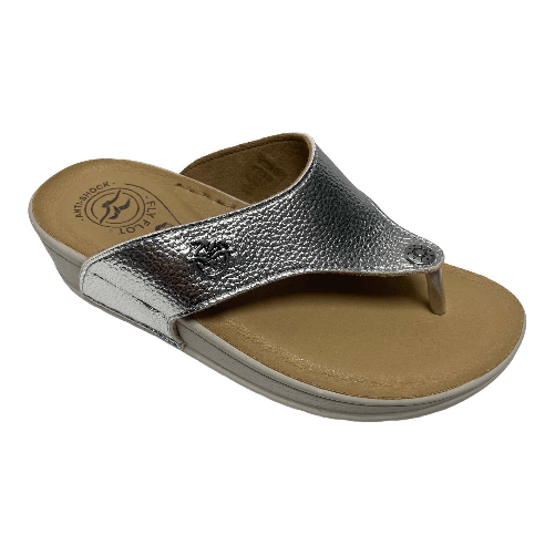 FLYFLOT SCARPE CIABATTE INFRADITO DONNA FLY FLOT COSSERIA 38 G55 4B 6031 ORIGINAL PE2024 Colore Argento,Taglia 35