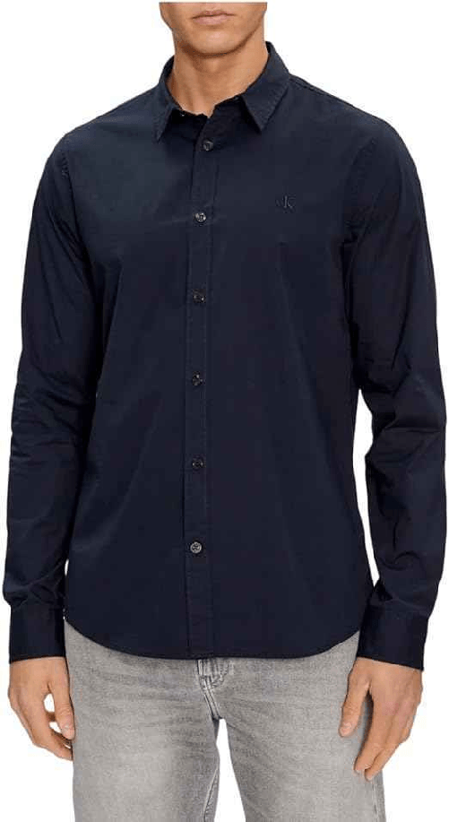 CALVIN KLEIN JEANS CAMICIA CAMICIE UOMO CALVIN KLEIN JEANS J30J324614 CHW BLU ORIGINALE PE 2024 Taglia L,Colore Blu