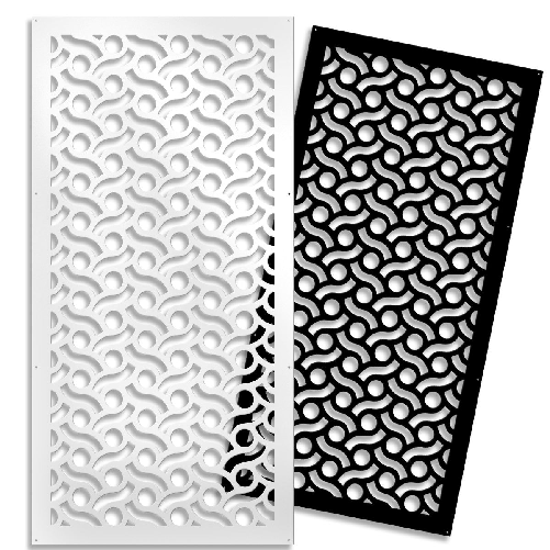 BODIES - Pannello in PVC traforato - Parasole bianco / 47x94 cm