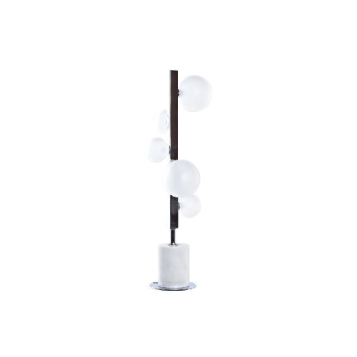 DKD Home Decor Lampada da tavolo DKD Home Decor Bianco Argentato Cristallo Marmo 220 V 15 x 15 x 68 cm