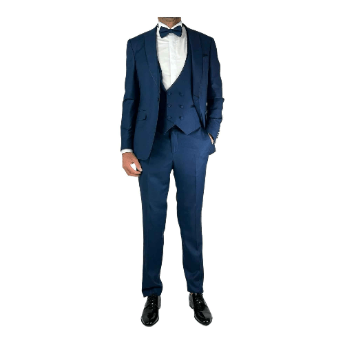PIERO GIACHI COMPLETO ABITO CERIMONIA UOMO PIERO GIACHI 2144G1P1 ART293 23 BLU ORIGINALPE2024 Colore Blu,Taglia IT 46