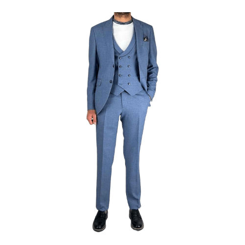 PIERO GIACHI COMPLETO ABITO CERIMONIA UOMO PIERO GIACHI 284 502 76 BLU ORIGINALE PE 2024 Colore Blu,Taglia IT 56