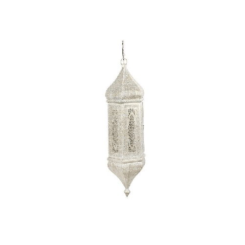 Home ESPRIT Lampadario Home ESPRIT Bianco Dorato Metallo 40 W 27 x 27 x 91 cm