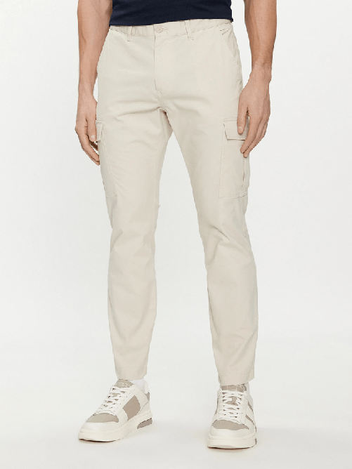 TOMMY JEANS PANTALONE UOMO TOMMY JEANS AUSTIN CARGO DM0DM18940 COTONE ACG ORIGINALE PE 2024 Taglia US 29 / 32,Colore Beige