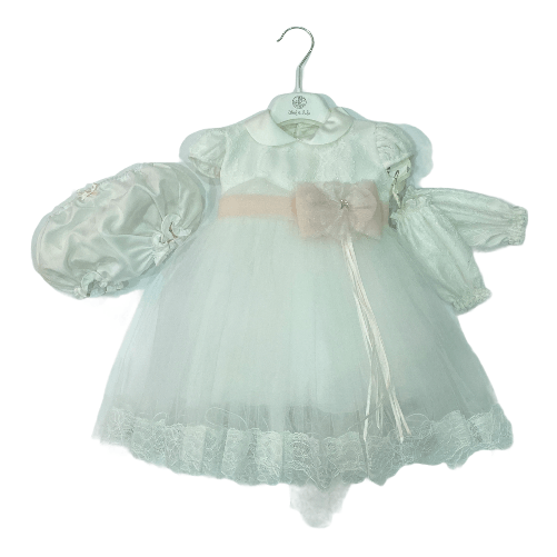 LES PETITS ENFANTS ABITO VESTITO BATTESIMO BIMBA LES PETITS ENFANTS DANIELA BIANCO ORIGINALE PE Colore Bianco,Taglia 9 / 12 mesi