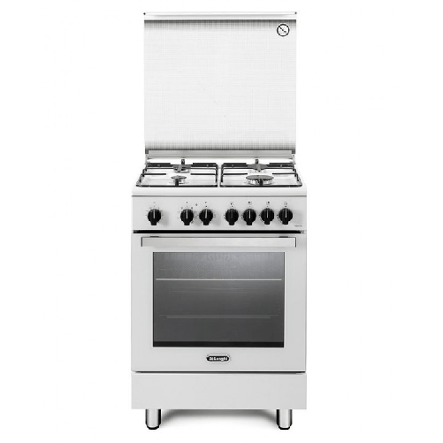 DELONGHI De Longhi DMW 64 LSG Cucina a gas 4 zone Forno elettrico 69 litri Classe A bianca