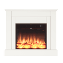 MPC  Caminetto Elettrico Da Pavimento Mpc Camillo bianco 60cm Rivestimento In Legno Bianco 750w1500w
