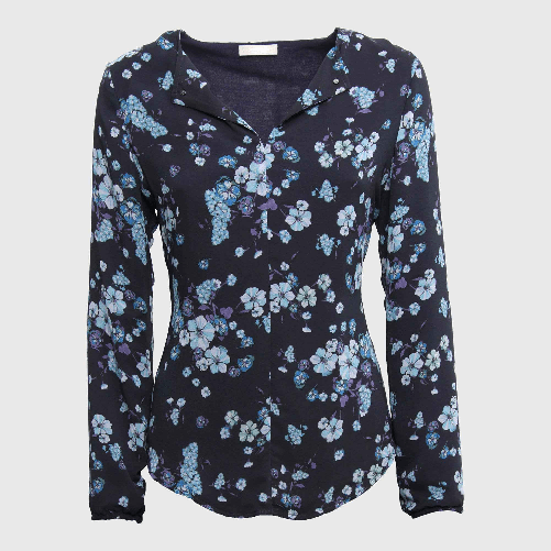 NERO GIARDINI MAGLIA CAMICIA BLUSA DONNA NERO GIARDINI A962640D 200 ORIGINALE AI 2020 NEW Colore Blu,Taglia IT 40