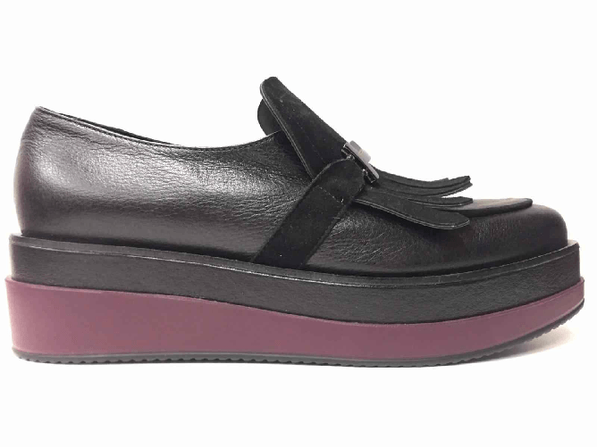 GUIDO SCARIGLIA SCARPE SLIP ON CASUAL DONNA GUIDO SCARIGLIA 851 19 PELLE NERO ORIGINALE AI NEW Colore Nero,Taglia 38