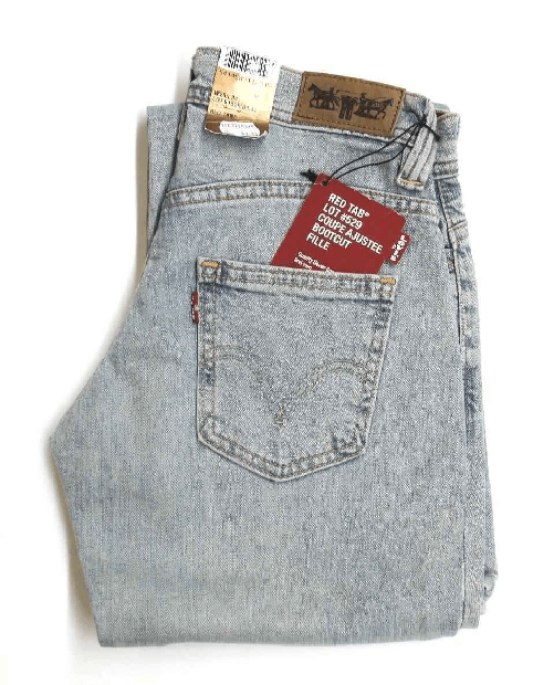 LEVI'S PANTALONE JEANS DONNA LEVI S LEVIS 529 BOOTCUT 01529 89 42 COTONE ORIGINALE NEW Colore Blu,Taglia US 31 / 34