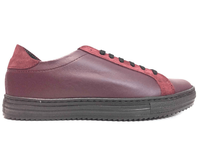 FRANKIE MODEL SCARPE SNEAKERS CASUAL UOMO FRANKIE MODEL 31 PELLE BORDO ORIGINALE AI NEW Taglia 41,Colore Rosso
