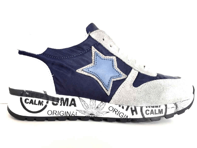 FRANKIE MODEL SCARPE SNEAKERS CASUAL UOMO FRANKIE MODEL 1254 PELLE BLU ORIGINALE PE NEW Taglia 41,Colore Grigio