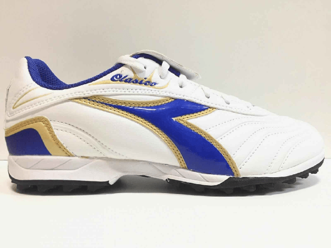 DIADORA SCARPE SNEAKERS RAGAZZO DIADORA CALCETTO CLASICO TF JR 156027 01 C1454 ORIGINAL Taglia 38 1/2,Colore Bianco