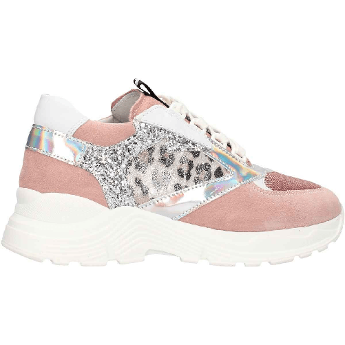 NERO GIARDINI SCARPE SNEAKERS BAMBINA NERO GIARDINI TEEN E031430F 429 PELLE ORIGINALE PE 2020 Colore Rosa,Taglia 34