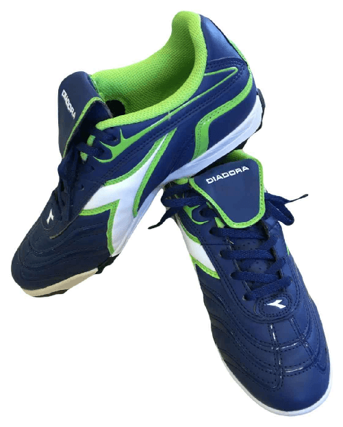 DIADORA SCARPE SNEAKERS RAGAZZO DIADORA CALCETTO CLASICO TF JR 156027 01 C1141 ORIGINALE Taglia 38 1/2,Colore Blu
