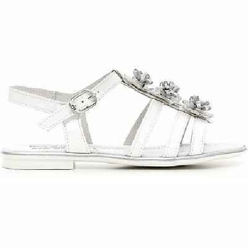 NERO GIARDINI SCARPE SANDALO BAMBINA NERO GIARDINI TEEN P631370F 707 PELLE ORIGINALE PE 2016 Colore Bianco,Taglia 31