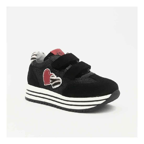 NERO GIARDINI SCARPE SNEAKERS BIMBA NERO GIARDINI KIDS I021520F PELLE 100 NERO ORIGINALE AI Colore Nero,Taglia 25