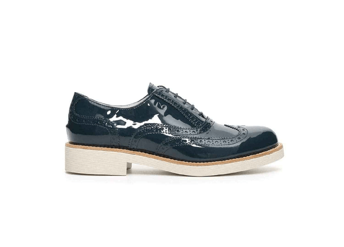 NERO GIARDINI SCARPE CASUAL INGLESE DONNA NERO GIARDINI P717070D PELLE 208 ORIGINALE PE Colore Blu,Taglia 38