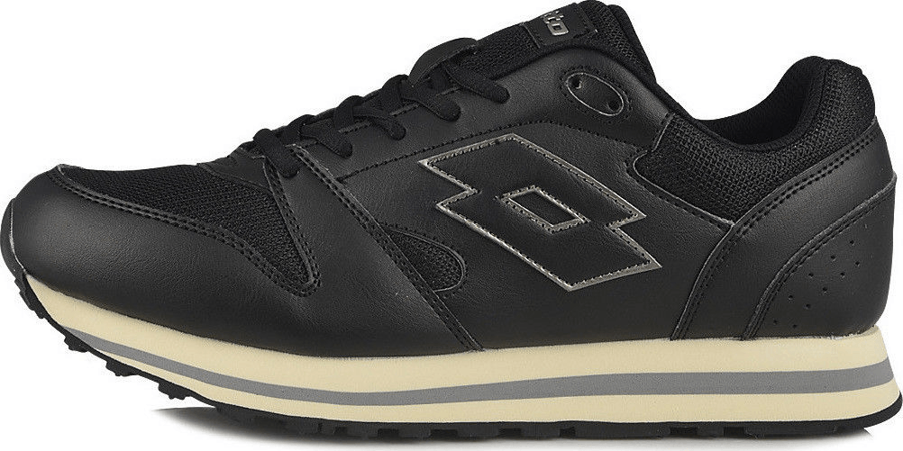 LOTTO SCARPE SNEAKERS CASUAL UOMO LOTTO TRAINER VII S2020 NERO PELLE AI ORIGINALE Colore Nero,Taglia 40