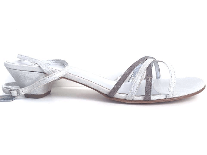 IRIS SCARPE SANDALO SANDALI DONNA IRIS ORIGINAL 17698 PELLE SHOES PERLATO NUOVO Colore ROSA CIPRIA/ ARGENTO PERLATO,Taglia 41