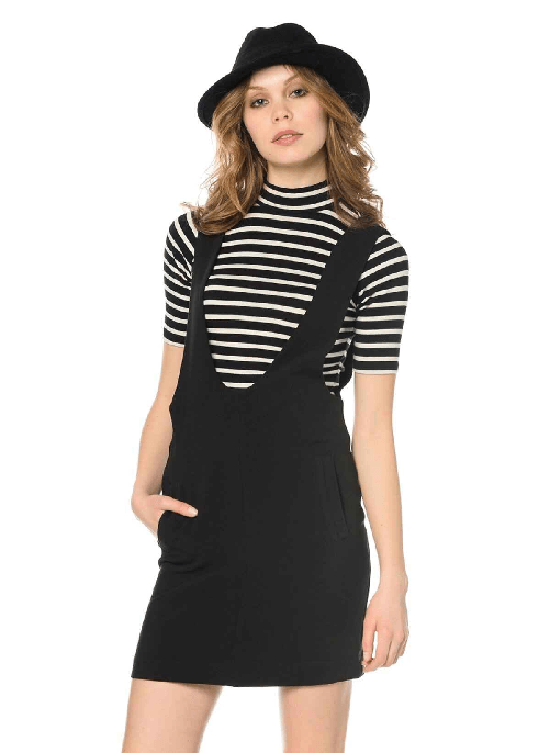 VERO MODA VESTITO ABITO DONNA VERO MODA PERLA 10152816 BLACK ORIGINALE PE NEW Colore Nero,Taglia L