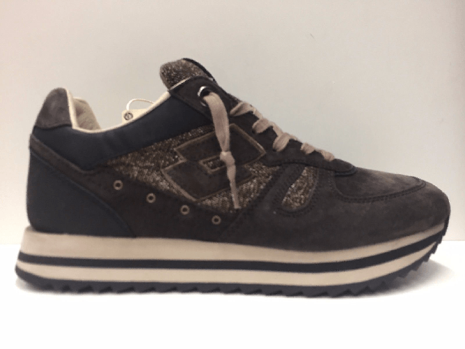 LOTTO SCARPE SNEAKERS CASUAL UOMO LOTTO LEGGENDA OSAKA S0516 FONDANT PELLE AI Colore Marrone,Taglia 40