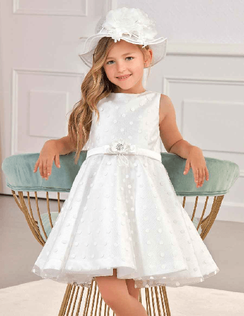 ABEL & LULA by MAYORAL ABITO VESTITO BAMBINA ABEL E LULA MAYORAL 05005 5005 25 MIKADO ORIGINALE PE 2020 Colore Bianco,Taglia 4 anni