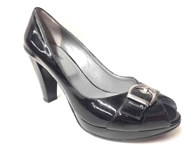 NERO GIARDINI SCARPE DECOLTE SANDALO DONNA NERO GIARDINI P000605E PELLE 100 ORIGINALE PE NEW Colore Nero,Taglia 37