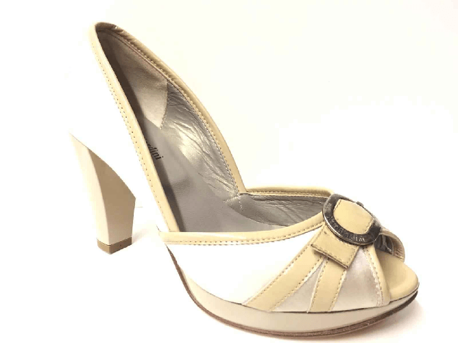 NERO GIARDINI SCARPE DECOLTE SANDALO DONNA NERO GIARDINI P106280DE RASO 410 ORIGINALE PE NEW Colore Beige,Taglia 35