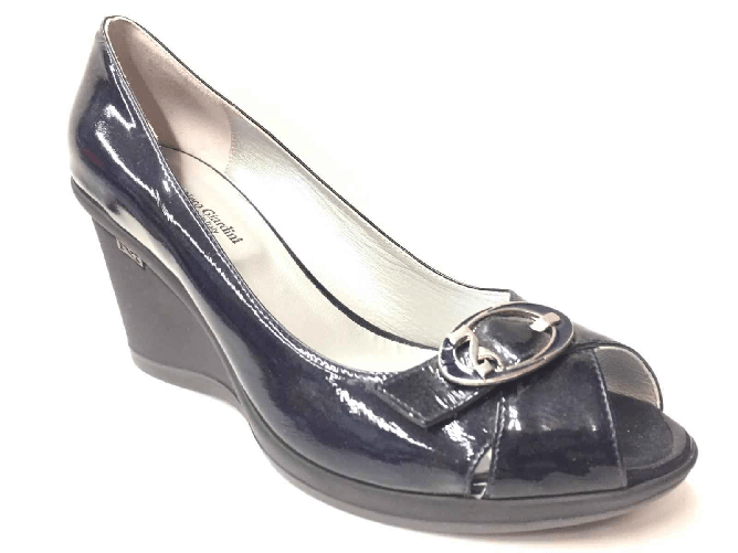 NERO GIARDINI SCARPE SANDALO ZEPPA DONNA NERO GIARDINI P105780D PELLE 200 ORIGINALE PE NEW Colore Blu,Taglia 39