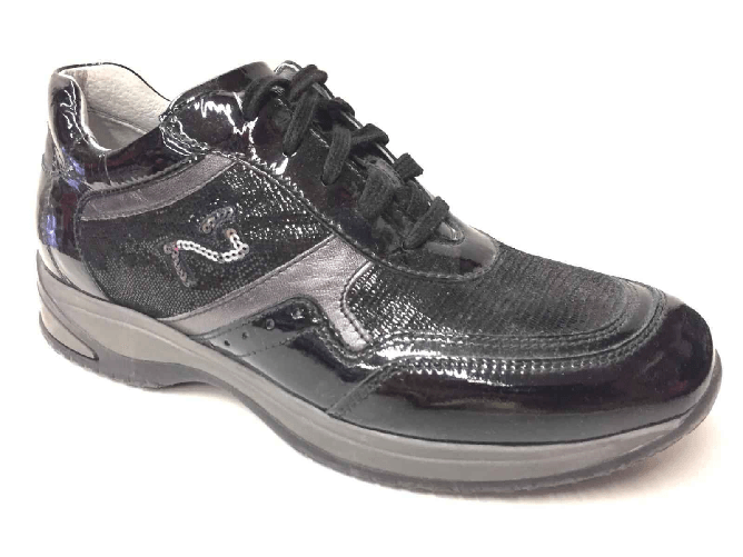 NERO GIARDINI SCARPE SNEAKERS BAMBINA NERO GIARDINI A234810F 100 PELLE ORIGINALE AI NEW Colore Nero,Taglia 36