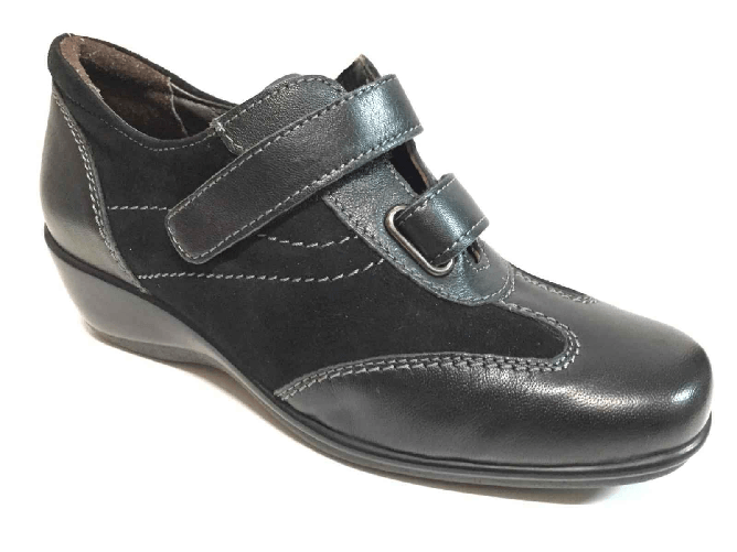 SCARPE SNEAKERS CASUAL DONNA FLEXELL 267 02 PELLE NERO ORIGINALE AI NEW 35 Nero