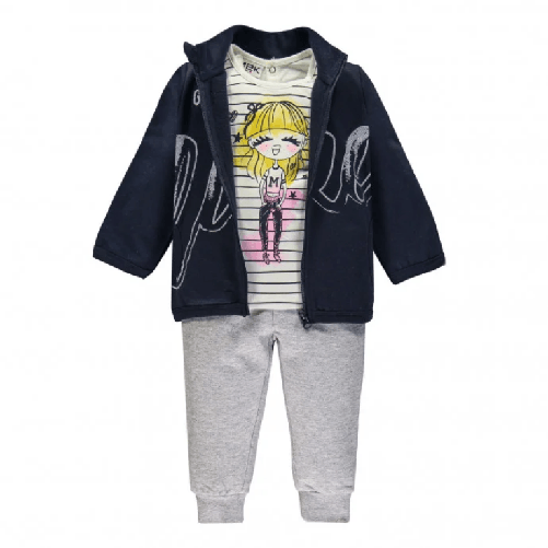 MEK TUTA FELPA T SHIRT PANTALONE NEONATA MEK 203MEEP001 286 COTONE ORIGINALE AI Colore Blu,Taglia 18 mesi