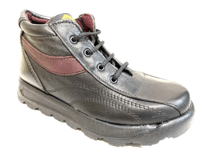 SCARPE CASUAL SCARPONI BAMBINO CRISTIAN S 010 PELLE NERO ORIGINALE AI 33 Nero