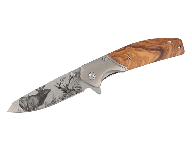 Generica CJH Herbertz FOLDING OLIVE WOOD DEER 44160