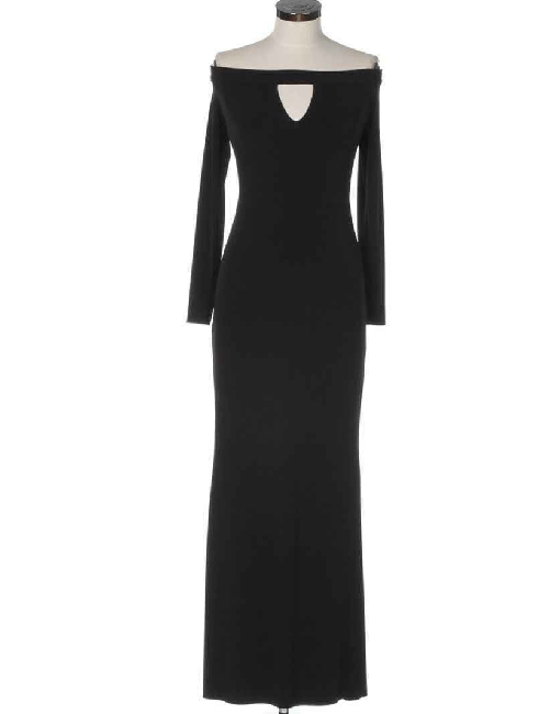 DENNY ROSE ABITO LUNGO VESTITO DONNA DENNY ROSE 822DD10059 2001 ORIGINALE AI NEW Colore Nero,Taglia IT 42