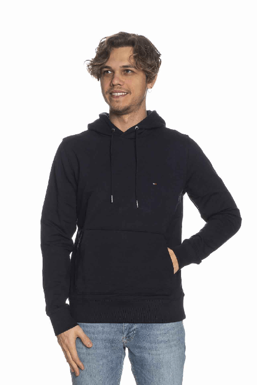TOMMY HILFIGER MAGLIA FELPA UOMO TOMMY HILFIGER MW0MW24352 COTONE DW5 BLU ORIGINALE AI 2024 Colore Blu,Taglia XXL