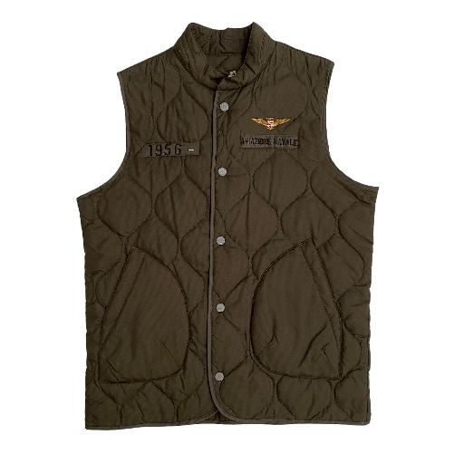 MARINA MILITARE SMANICATO GIUBBINO UOMO MARINA MILITARE AVIAZIONE NAVALE ANYJ026 25 VERDONE PE Colore Verde,Taglia S
