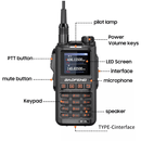 ZENCOCCO BAOFENG BF-18L radio bidirezionale TFT doppia banda ricaricabile walkie talkie 5W