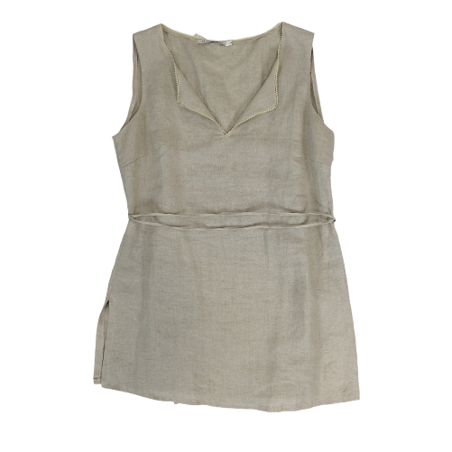 LE GROUP WOMAN ABITO A CAMICIA DONNA LE GROUP WOMAN PE22 T33P3 NATURALE BEIGE LINO ESTIVO PE Colore Beige,Taglia L