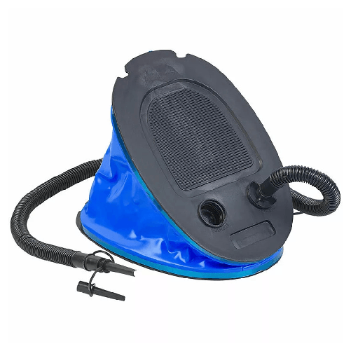 TrAdE Shop Traesio Pompa A Pedale Blu 3lt Gonfiatore Portatile Piedi Gonfiabile A Soffietto 23x17cm 016999 -