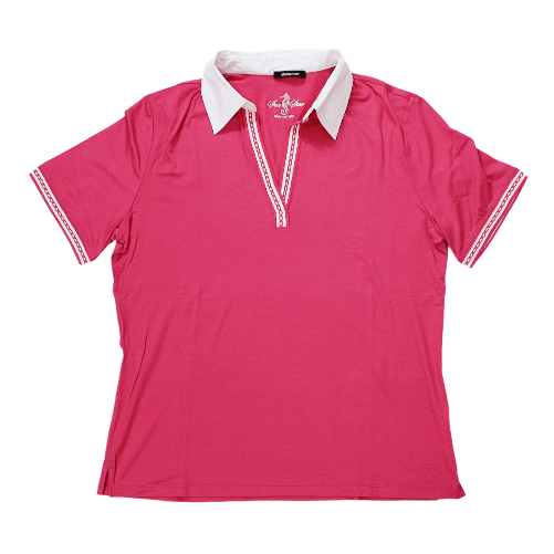 ELENA MIRO' MAGLIA POLO CASUAL DONNA ELENA MIRO DB LE MAGLIE 2 G094F486E1 19 ROSA ESTIVA PE Colore Rosa,Taglia IT 48