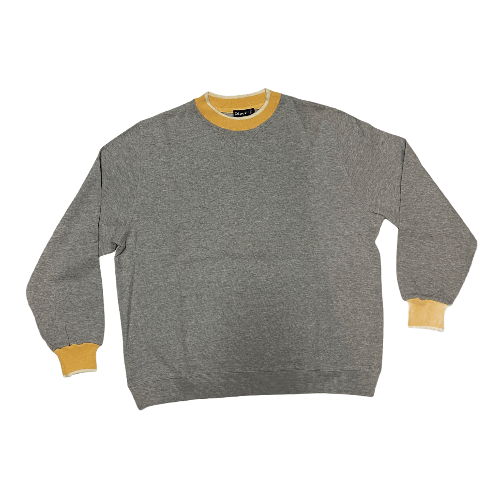 OLPER FELPA UOMO CASUAL OLPER 961GBG52 191 GRIGIO COTONE MANICHE LUNGHE ORIGINALE AI Taglia XL,Colore Grigio