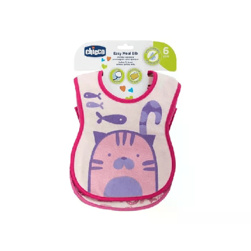 Chicco Set Bavaglini Pappa Bimba Rosa